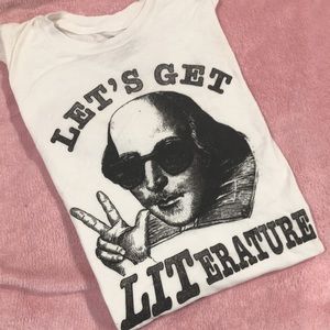 “let’s get LITerature” Shakespeare t shirt